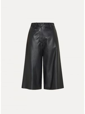 NAPPA LEATHER CROPPED PANTS INDIGO 4011