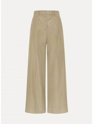 CHIC TAFFETAS HIGH WAIST STRAI SAND 0020