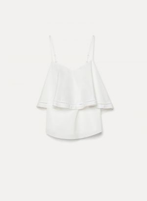 COTTON POPLINE A-JOUR TOP CRYSTAL 0002