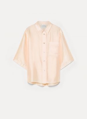 HABOTAI SILK HALF SLEEVES SHIR NUDE 2016
