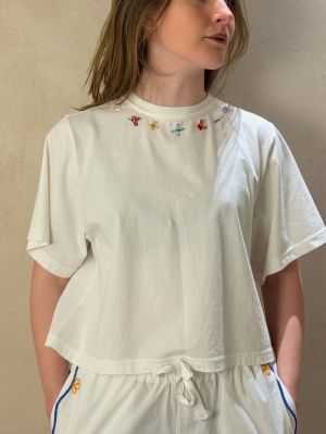 PETITES FLEURS EMBROIDERY COTT CRYSTAL 0002