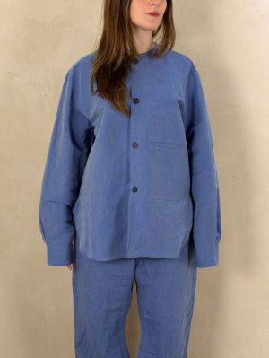  WOVEN BLUE JEAN