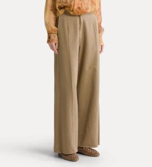 FLUID COTTON TWILL WIDE LEG PA CUMINO 2015