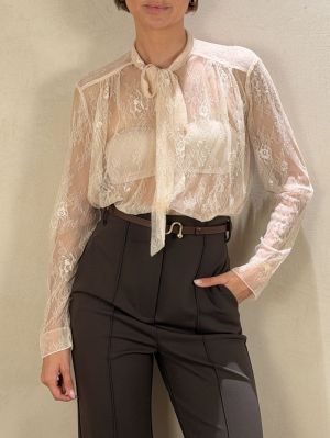 CHANTILLY LACE BOW-TIE SHIRT LOTO 2066