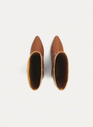 LEATHER HIGH BOOTS CUOIO 3011