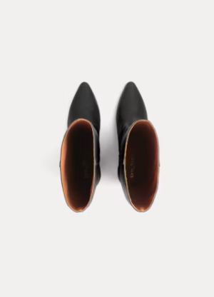 LEATHER HIGH BOOTS NERO