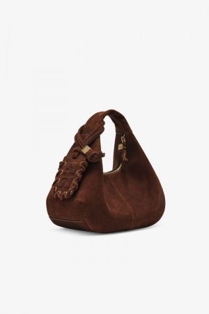 HOBO MINI RECYCLED SUEDE PELIN CHICORY COFFEE 