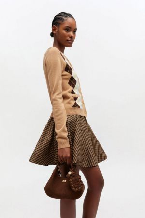 HOBO MINI RECYCLED SUEDE PELIN CHICORY COFFEE 