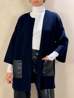 OREGON-WOOL-140 140 BLEU MARINE